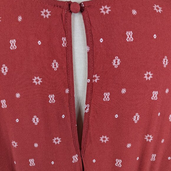 Torrid Skater Dress Orange Black Southwestern Style Mini Challis Plus Size 1 - Picture 7 of 12